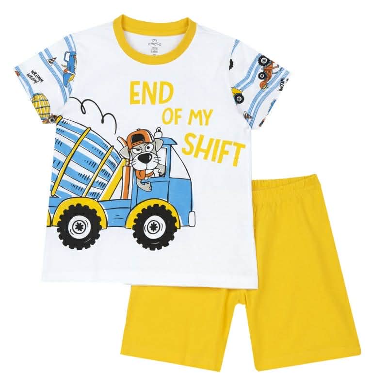 Детска пижама Chicco – камионче (3–6 г.)