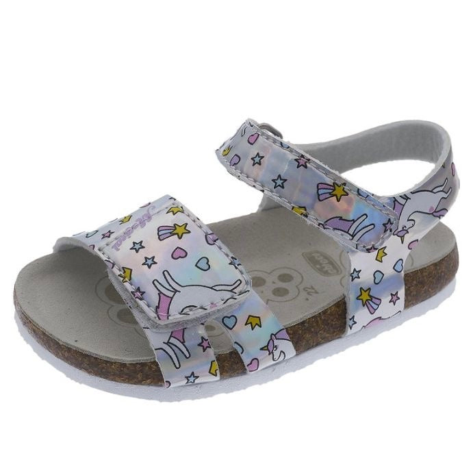 Детски сандали Chicco Unicorn – сребристи